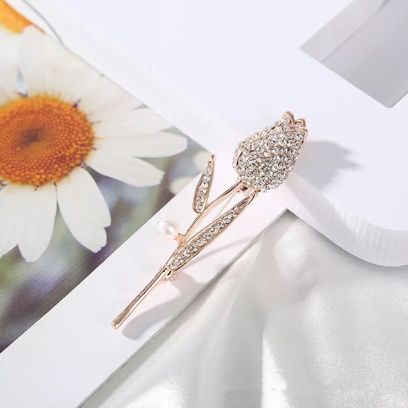 Ins Kepribadian Shiny Bros Berlian Imitasi Rusa Merak Bros Mutiara Unisex Bros Aksesoris indah-41#