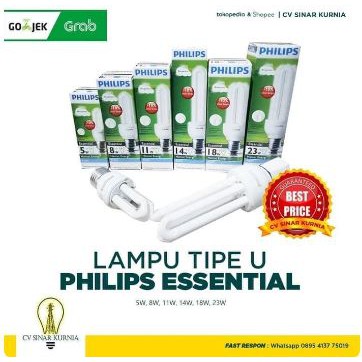 Lampu Philips Essential 23Watt, 23W, 23 Watt, 23 W