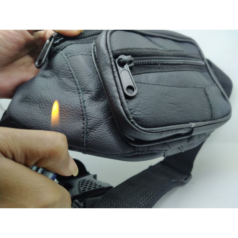 Tas Selempang Pria Kulit Tas Kulit Pria Waist Bag Pria Original