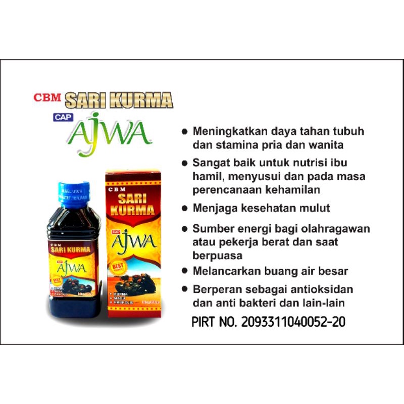 CBM Sari Kurma Ajwa