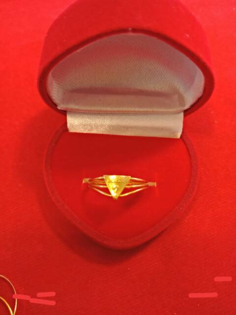 Cincin No 12 anak dan dewasa emas asli kadar 700 70% 22 1 satu gram gold cantik rantai guess mickey r