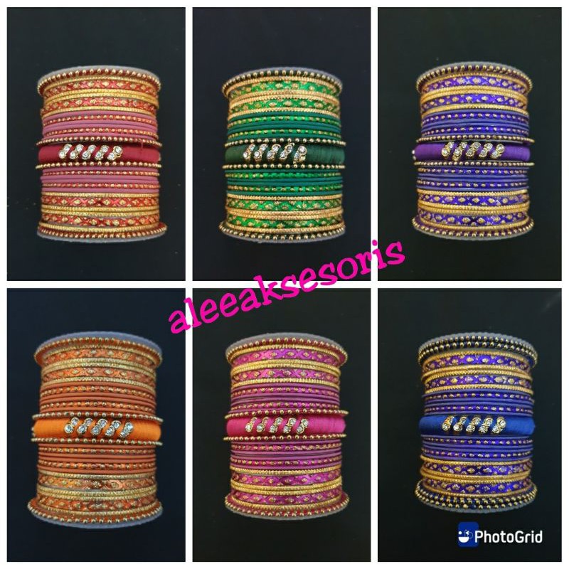 gelang set india/gelang pengantin/gelang india/aksesoris india