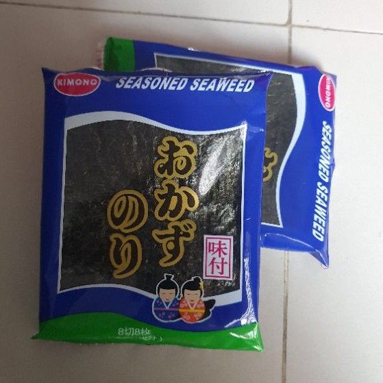 

Kimono SEAWEED SEASONED Nori Japan 3gr ( 2 pack x 3gr ).