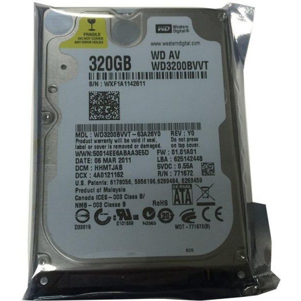 hdd laptop 2.5 320gb sata Wd  bagus 2nd