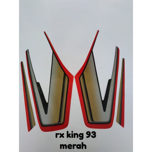 striping stiker motor RX King tahun 1993 warna merah