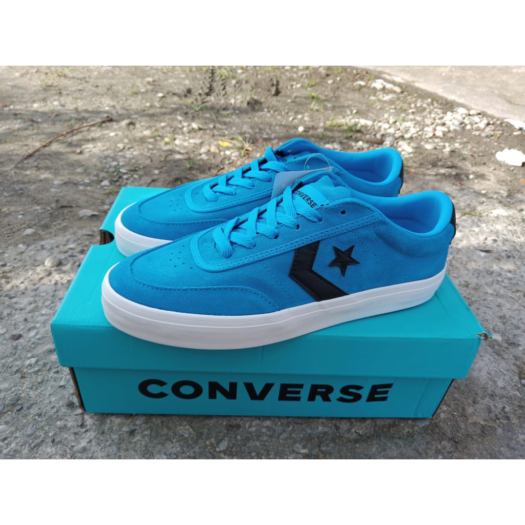 Sepatu Converse Courtlandt Ox Suede Blue Hero ORIGINAL