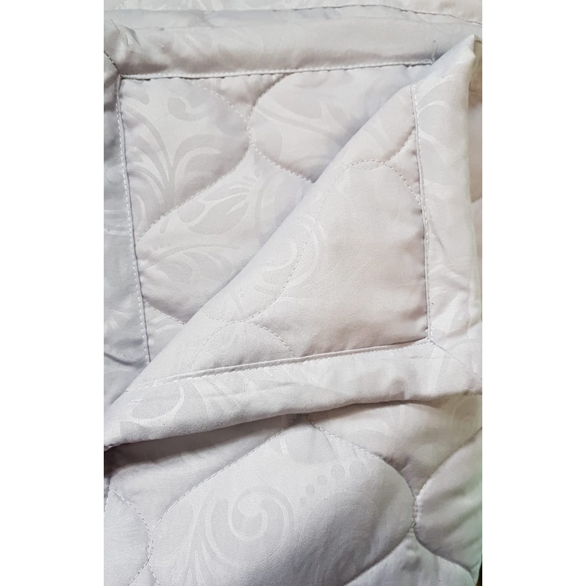 Bedcover Selimut Tanpa Sprei Aesthetic Bahan Jacquard Emboss King Size Uk 180 x 200cm