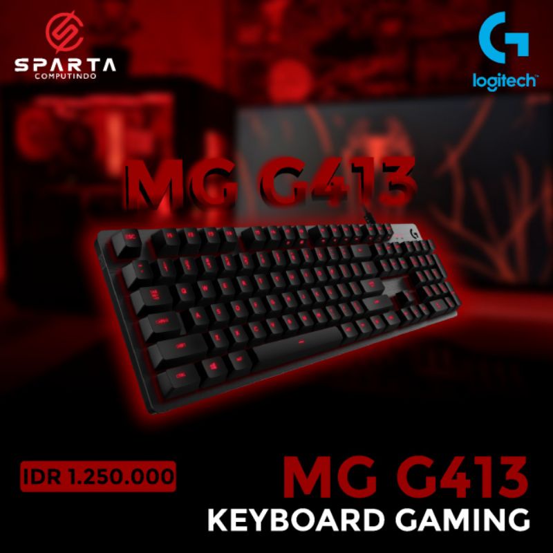 Keyboard Gaming Logitech MG G413 Backlit Original New Murah