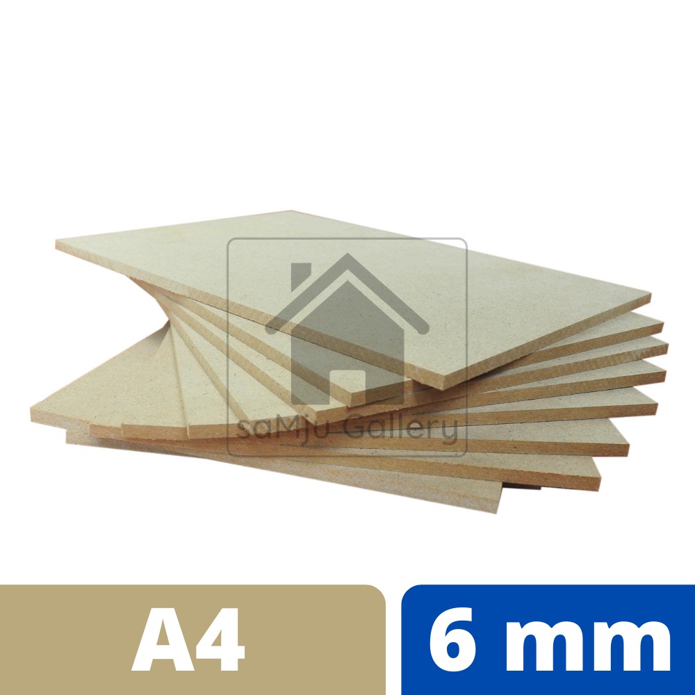 

MDF Baru 21X29.7 cm (A4) Tebal 6 mm