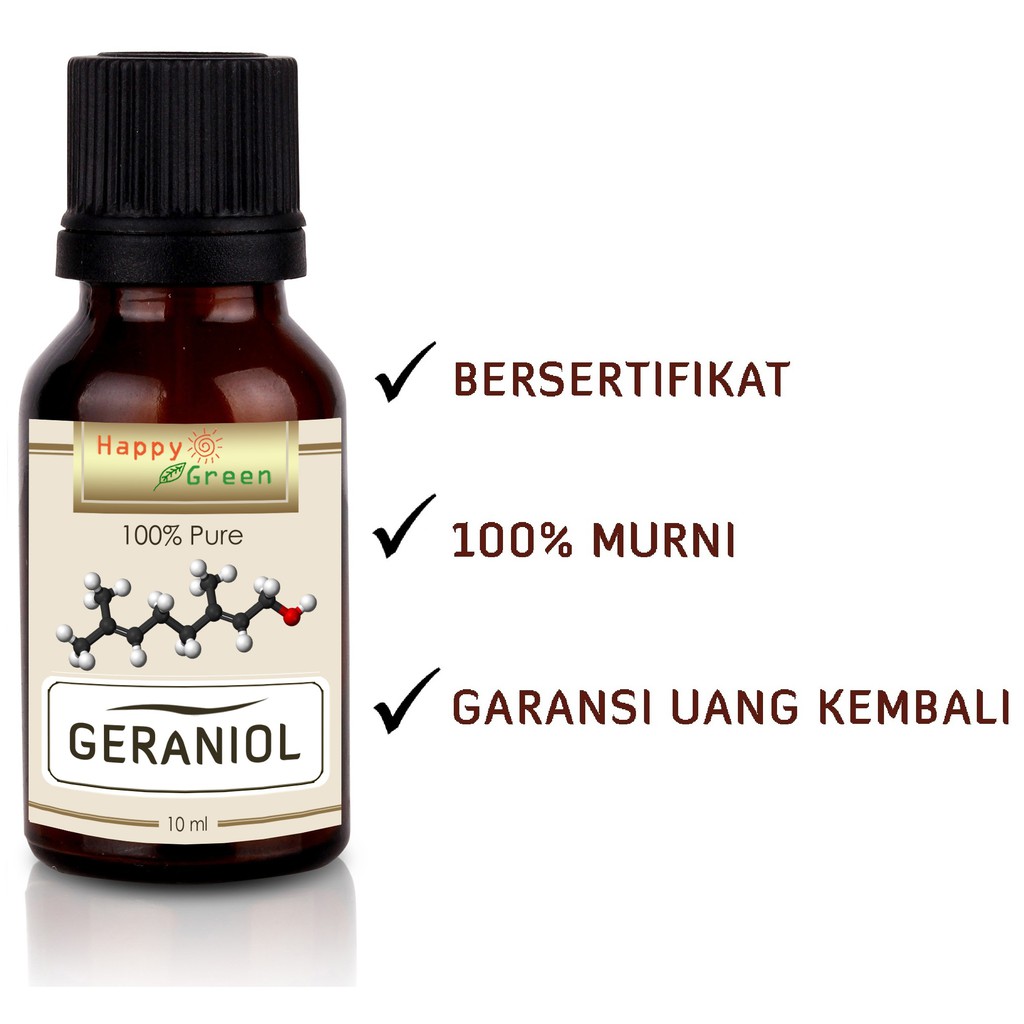 Happy Green Geraniol Oil - Minyak Geraniol Murni &amp; Natural