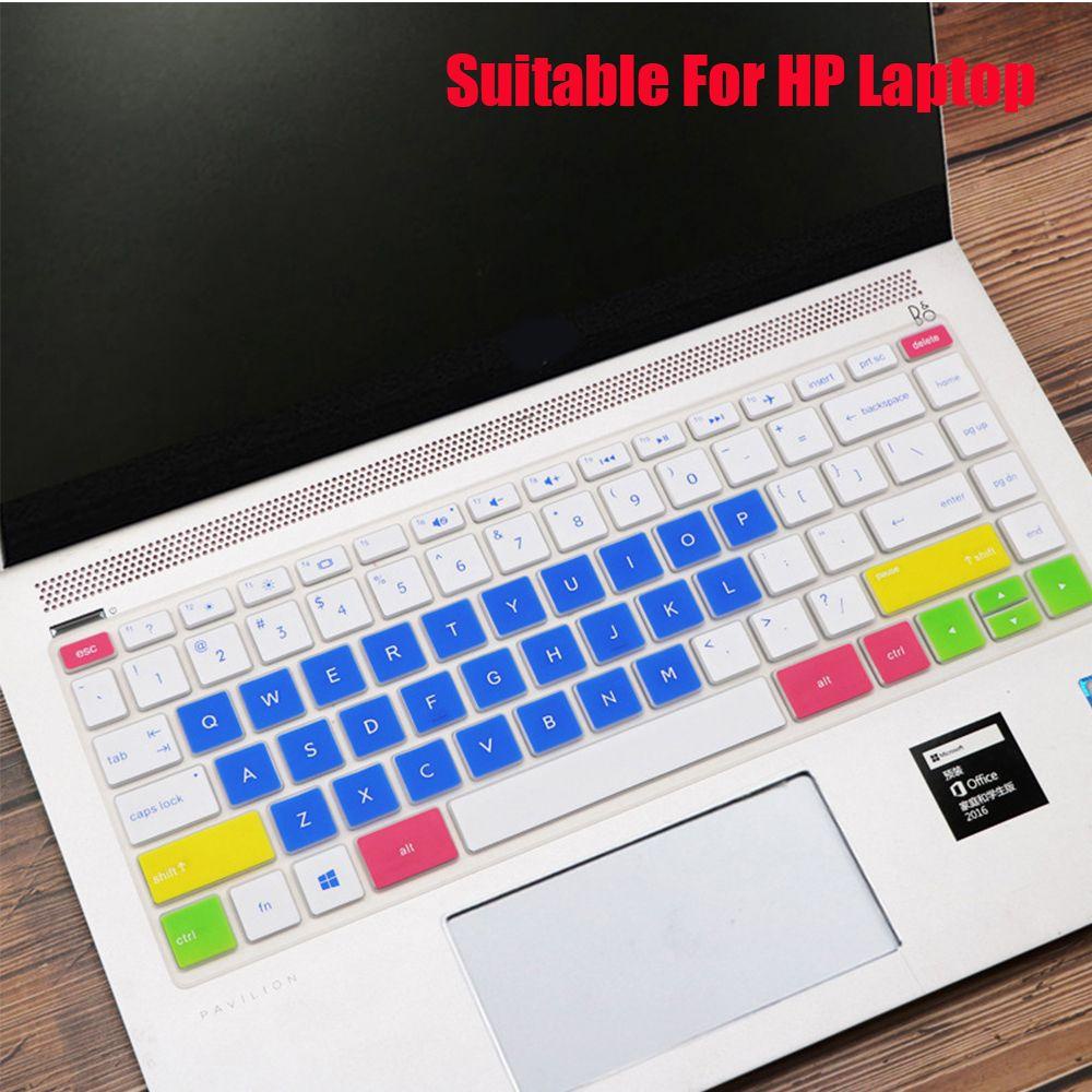 Stiker Keyboard Agustina Komputer Lembut 14inci Silikon Anti Air Multicolor