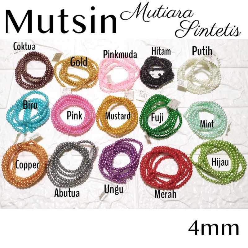 Mutiara Berat  Mutsin 4mm