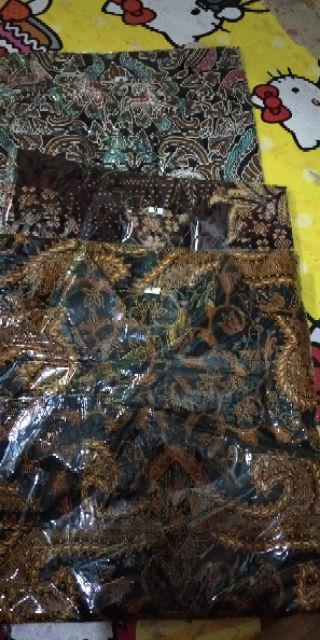 Kemeja Batik Pria Lengan Panjang Batik Kerja Kantor Sogan Kenongo Terlaris