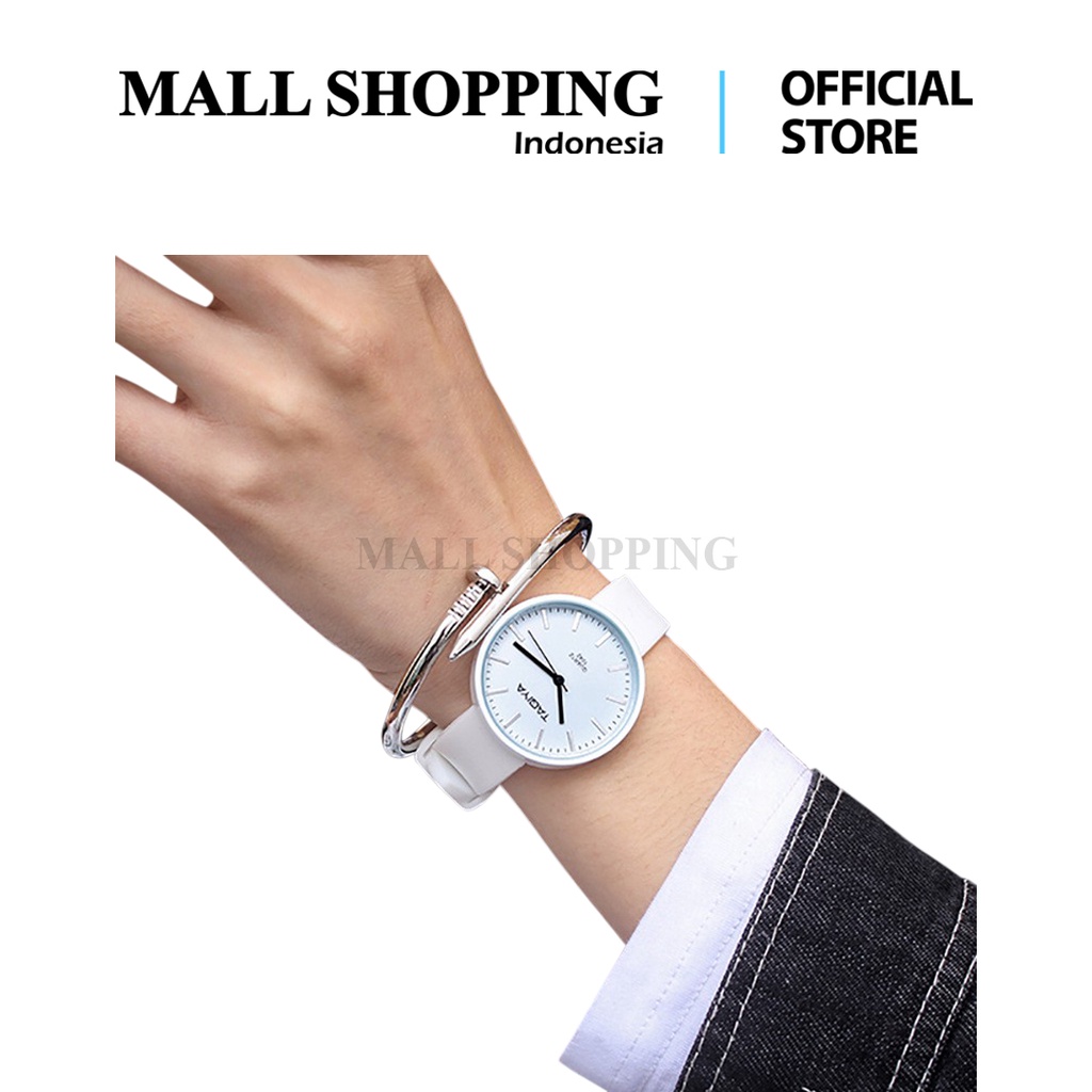 (COD) Jam Tangan Analog Jam Tangan Silicone Pria&amp;Wanita Men Watch Quartz Import Quality