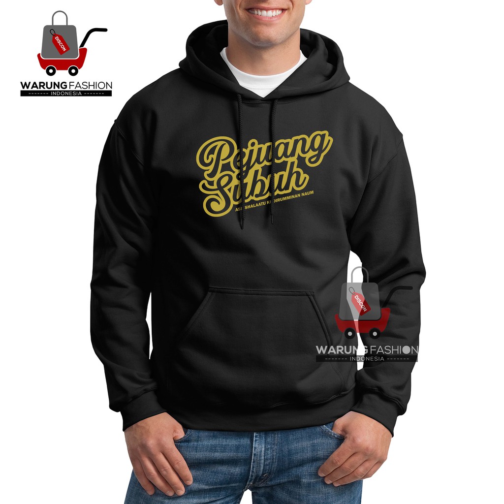 JAKET/SWEATER/HOODIE DAKWAH ISLAMI DESAIN PEJUANG SUBUH ALL SIZE / JAKET BIG SIZE PRIA WANITA JUMBO