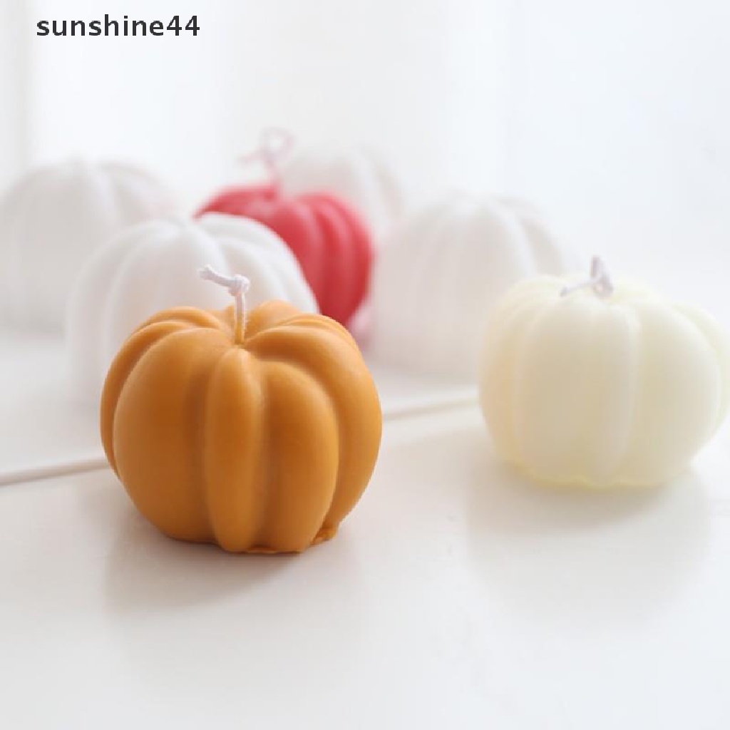 Sunshine Cetakan Plaster Mini Bentuk Labu Halloween Bahan Silikon Untuk Dekorasi Rumah