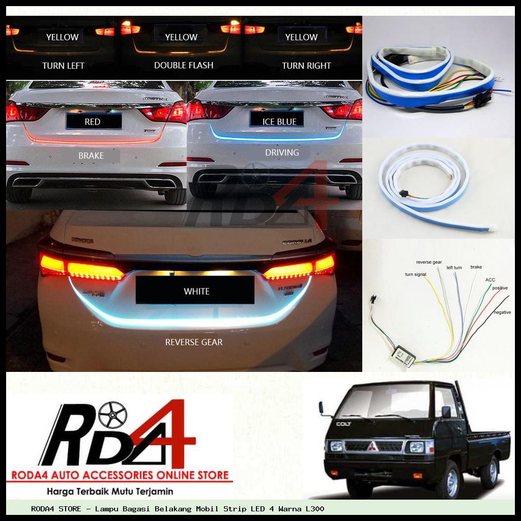 Lampu Bagasi Belakang Mobil Strip LED 4 Warna L300