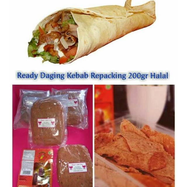 Daging kebab Halal 200gr 1kg bahan kebab murah libanes kabab daging sapi