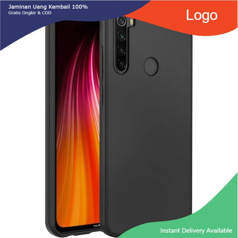 Soft Case Blackmatte Xiaomi Redmi Note 8 Casing Silikon Slim Black Matte Hitam Xiaomi Redmi Note 8 P