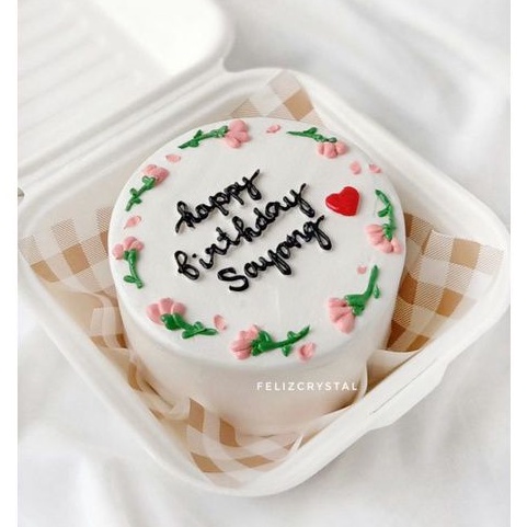 

Lettering korean Bento Birthday cake kue ulang tahun