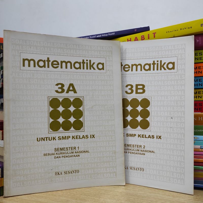 Buku Matematika 3A & 3B kelas 9 SMP Penabur (satu set 2 pcs)