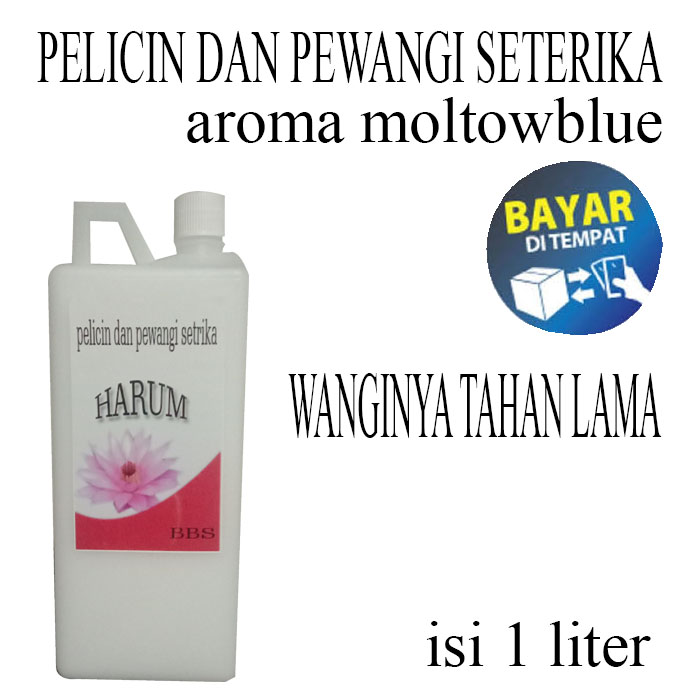 pelicin setrika dan pewangi pakaian aroma mollto blue isi 1 liter