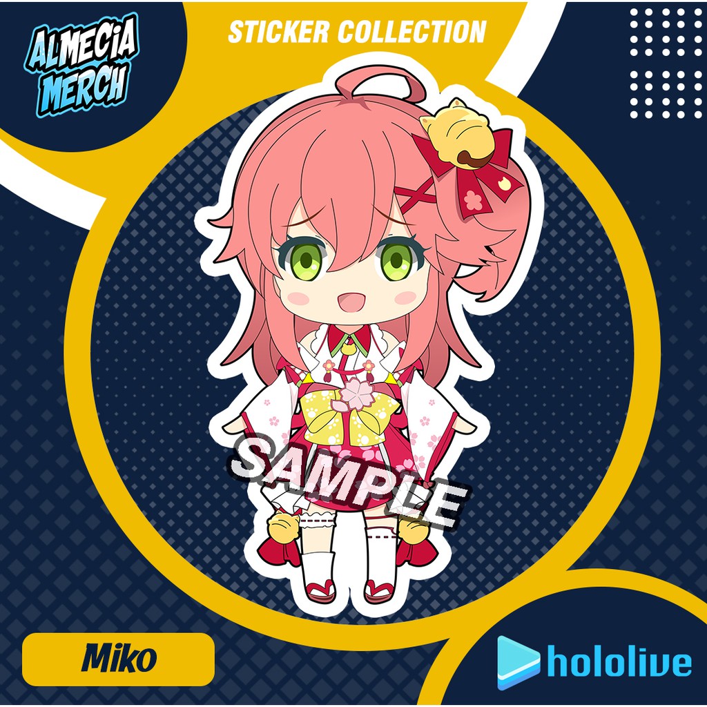 

Sticker Hololive JP Sakura Miko / Stiker Miko / Sticker Laptop Hp