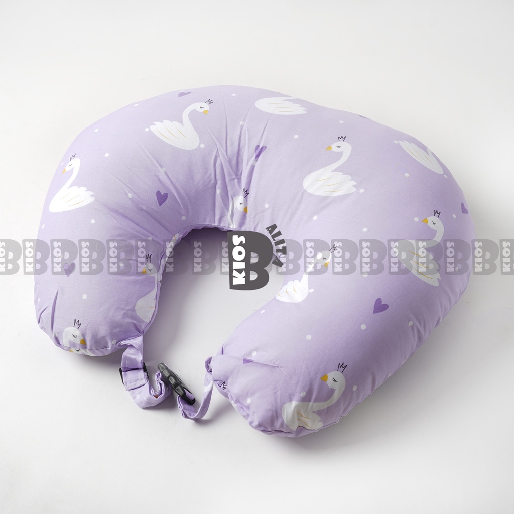 JUMBO BANTAL MENYUSUI BAYI / UKURAN JUMBO BANTAL IBU MENYUSUI ASI / NURSING PILLOW BUSUI BANSU-PURPLE SWAN