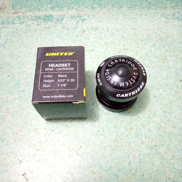 Parts BMX Headset Oversize OS Semi Bearing United Cartridge - Hitam