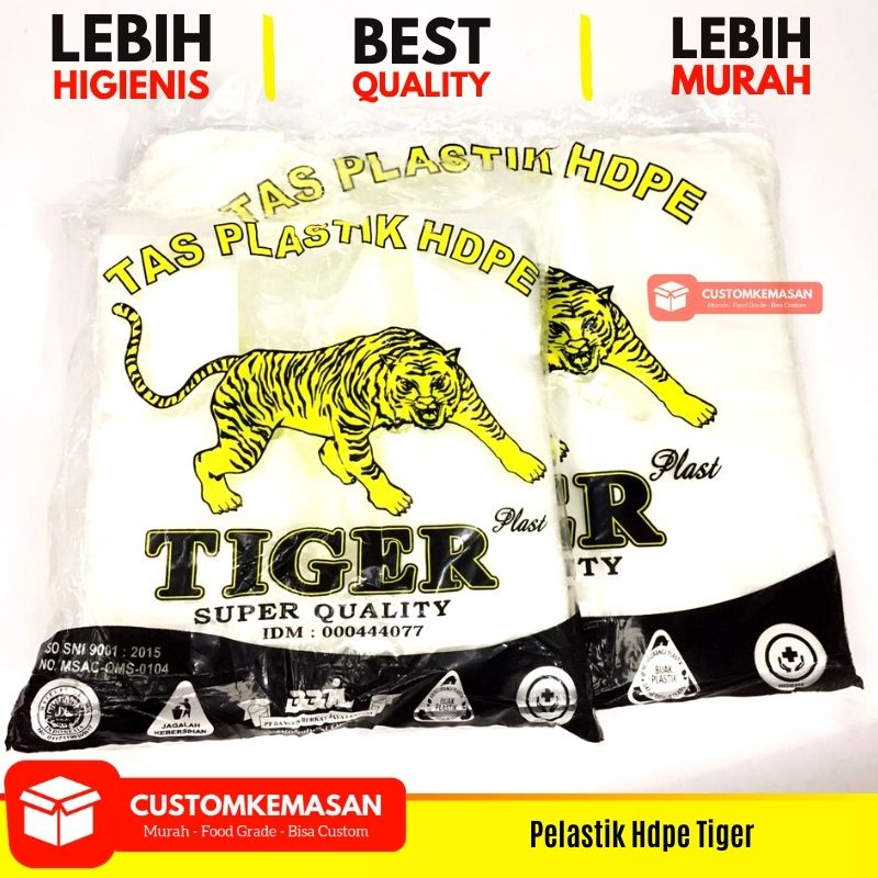 Plastik Kresek Tiger / Kresek Transparan / Plastik Transparan / Plastik Kresek Makanan