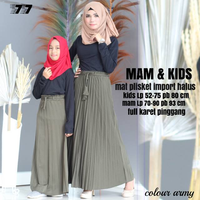 Mam &amp; kids rok plisket mayung bisa cod