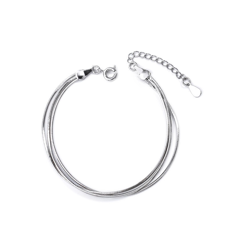 Gelang Wanita Model Korea Simple Clover Kristal untuk Hadiah-6