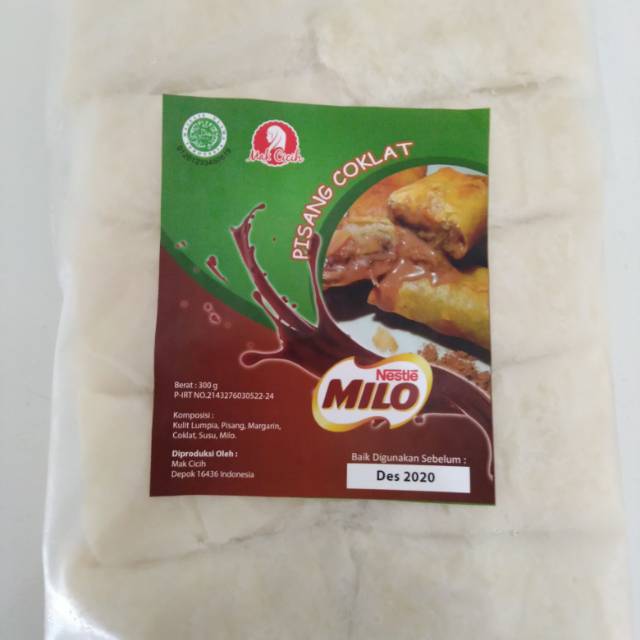 

Pisang lumer Milo