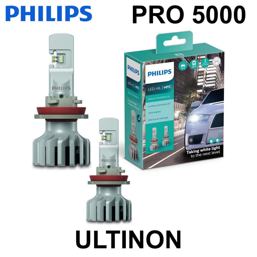 Lampu LED Philip ULTINON PRO5100 H11 H16 Headlamp s GRAND LIVINA 13-18