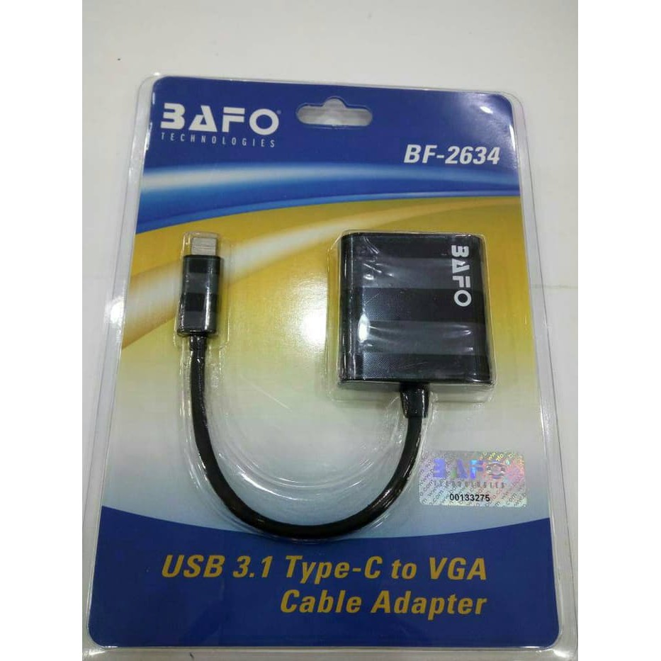 USB 3.1 Type C to VGA BAFO BF-2634