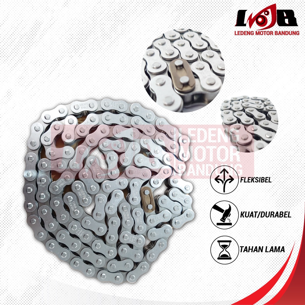 Rantai Motor 428 Rante Vixion Rx King Satria Fu CB 150R Jupiter MX Verza Supra X Chain Drive Bebek Kawasaki Honda Yamaha