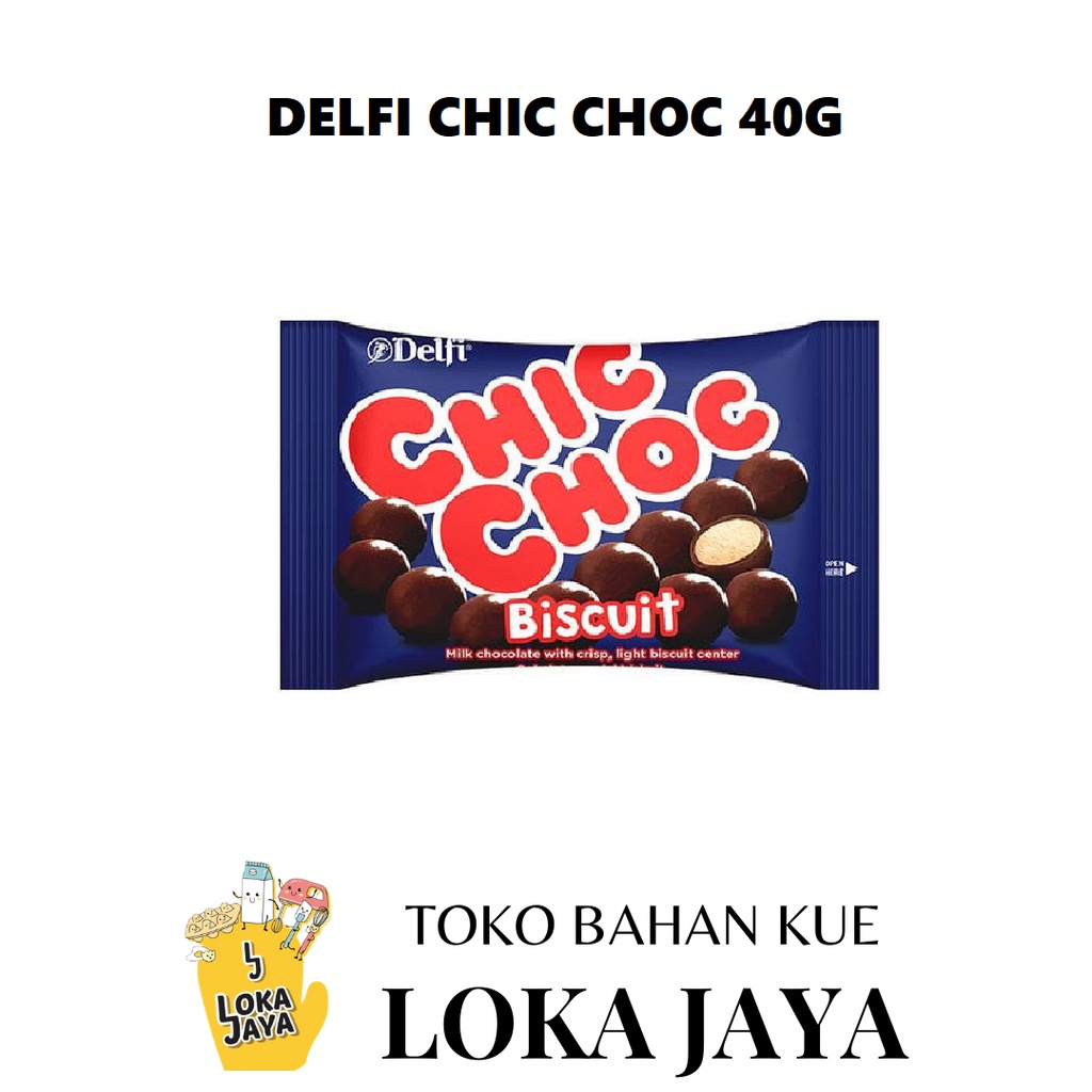 

DELFI CHIC CHOC BISCUIT COKLAT BALL 40 GR