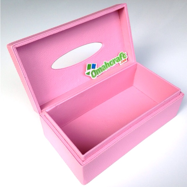 Box Tissue / Kotak Tissue / Tempat Tissue Warna Pink