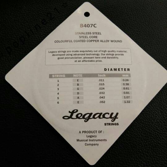 Senar gitar akustik LEGACY WARNA /Colourful Acoustic Guitar LEGACY