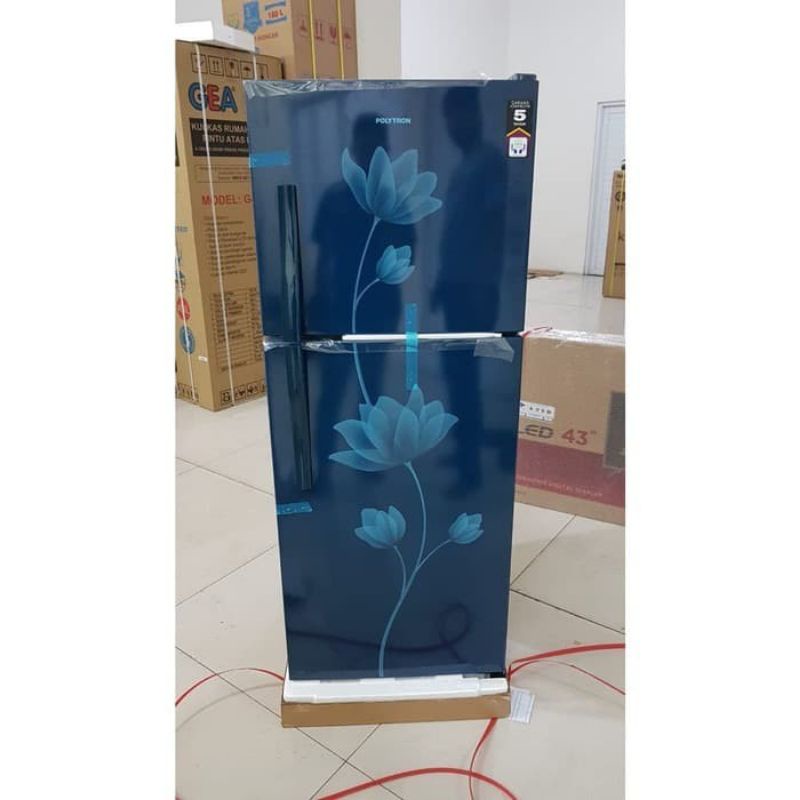 Kulkas Polytron 2 pintu PRB 219#PRB219#KULKAS POLYTRON 2 PINTU PRB219 RED DAN BLUE#BARANGORIGINAL#ELEKTRONIKMURAH