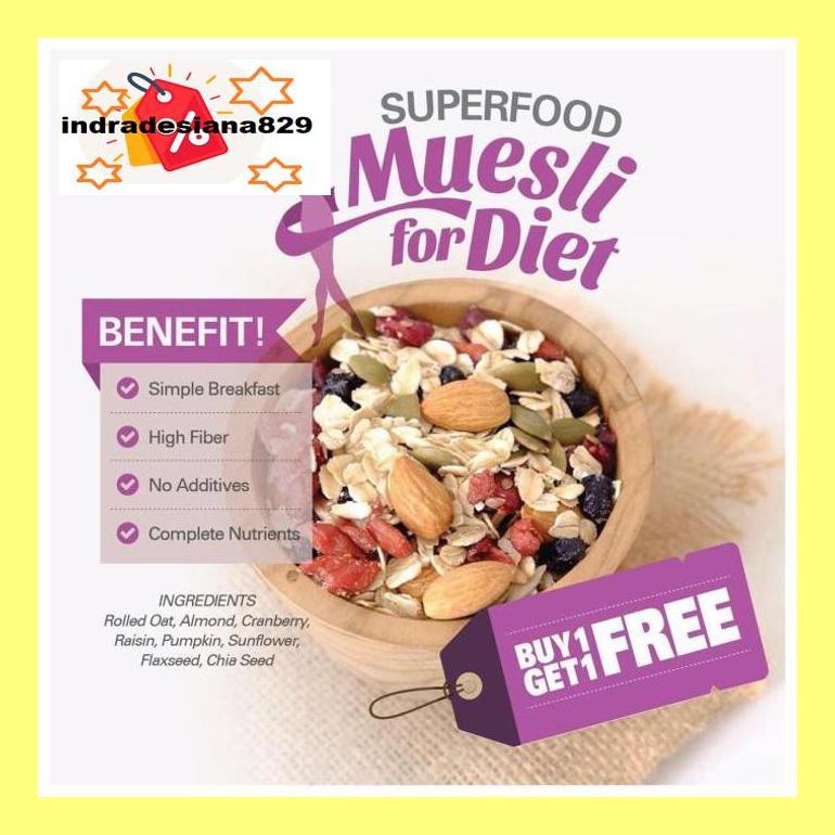 

Sf504Nind Super Food Muesli Buy 1 Get 1 Free (500Gr X 2Pc) Ind504Sm