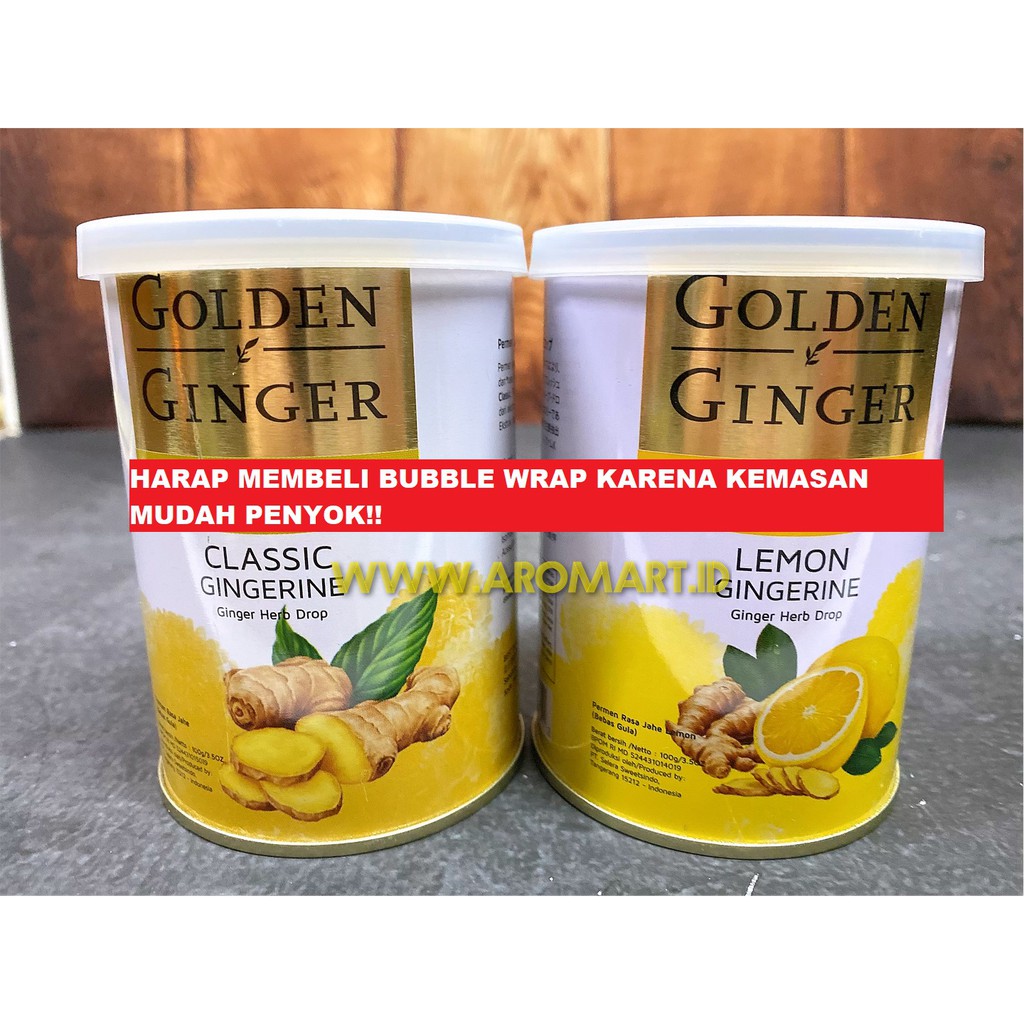 

Golden Ginger Sugar Free Candy (Harga belum termasuk bubble-wrap yo!) - 100g