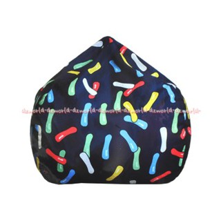Soleil Crumbs Blue Bean Bag Kursi Santai Biru Bentuk Unik Soleil Crumbs Blue Bean Bag Kursi Santai Biru Bentuk Unik