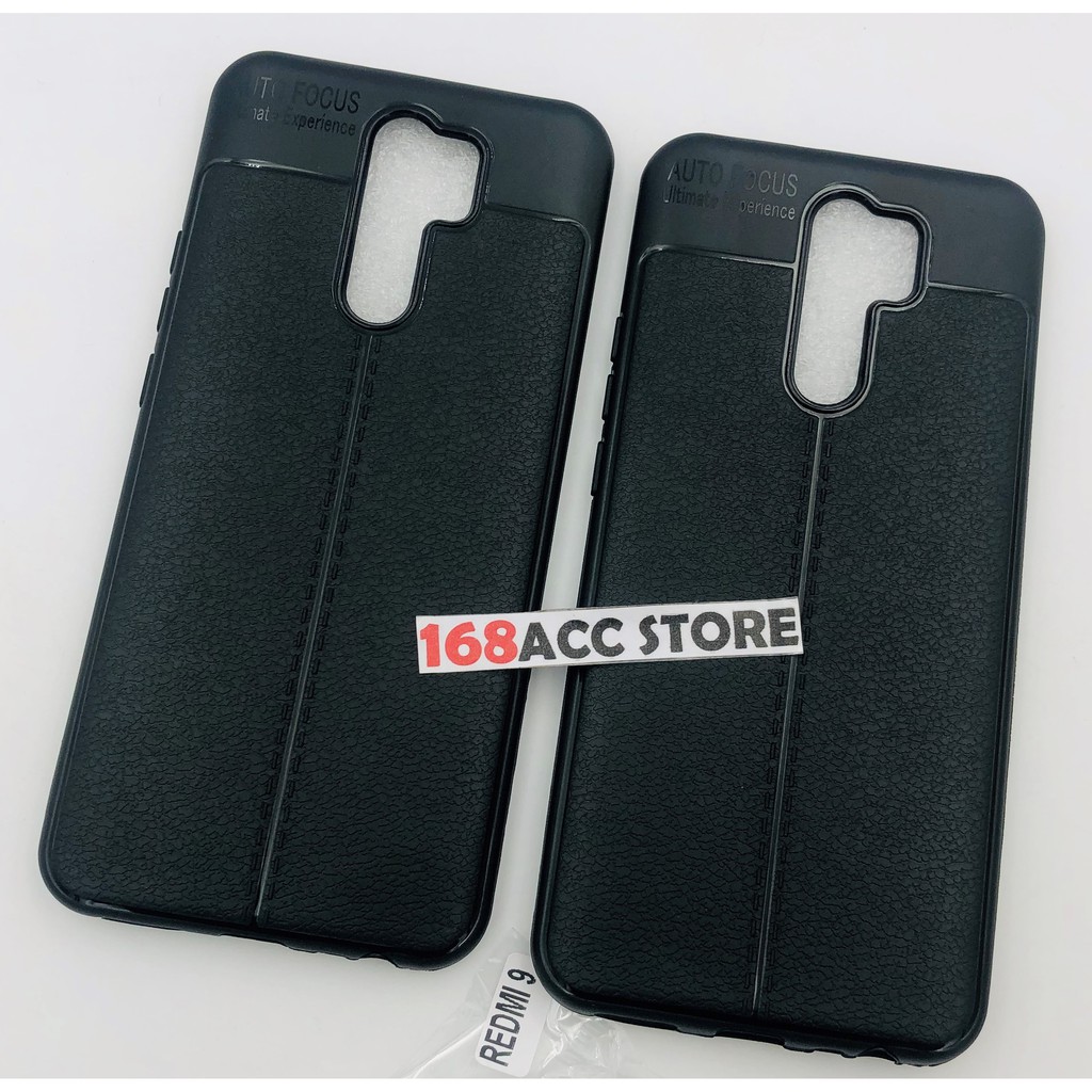 SILIKON XIAOMI REDMI 9 / SOFT CASE REDMI 9 AUTO FOCUS / MOTIF KULIT