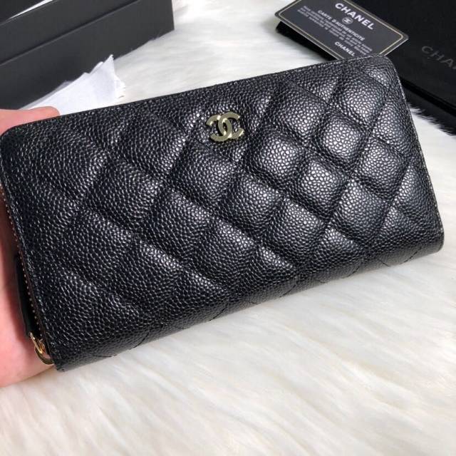 CHANEL ZIP AROUND WALLET A50097 / DOMPET WANITA / SUPER MIRROR QUALITY