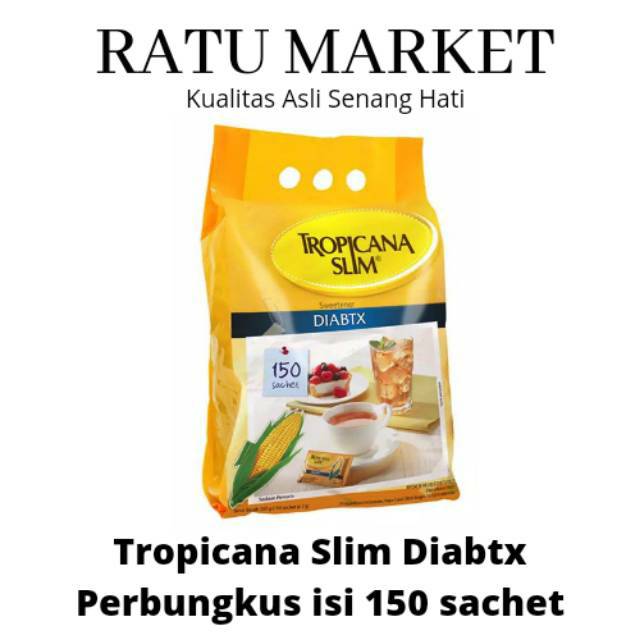 

TROPICANA SLIM DIABTX 150 SACHET GULA DIABETES