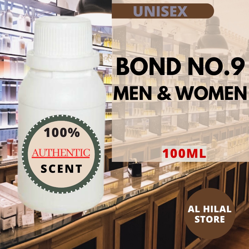 PARFUM BIBIT BOND NO.9 TAHAN LAMA MINYAK WANGI PRIA WANITA 100ML  REPACK FARFUME NON ALKOHOL | PERFU