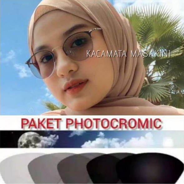 KACAMATA MINUS 1303 LENSA PHOTOCROMIC | KACAMATA WANITA | KACA MATA MINUS | KACAMATA ANTI RADIASI