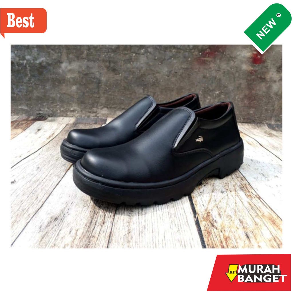 Sepatu boot terbaru- Sepatu Safety Septi Septy Sefti Safty Sefty Shoes Pria Slip On Slop Tanpa Tali