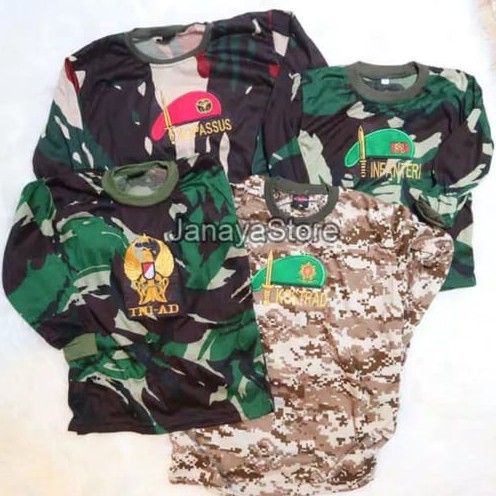 Setelan Loreng Anak TACTICAL TNI AD Piyama Loreng Anak Kaos Loreng Anak Kaos Tactical Anak